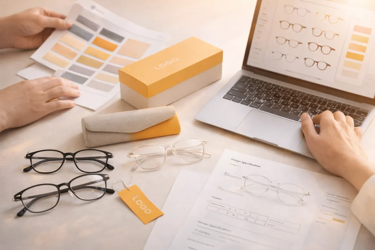 ブルーライトカットメガネOEM